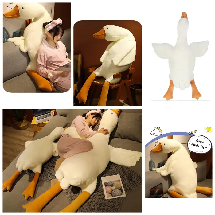 Cute Soft Duck Plush Pillows Stuffed Animals Figure Pillow for Nap Pillow